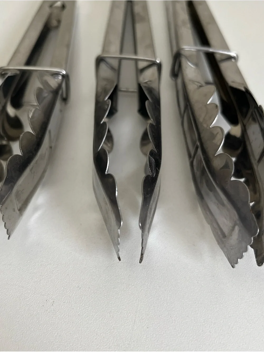 Stainless Steel Serving Food Tongs Kitchen Utensils Set of 3- 11” & 9.5”